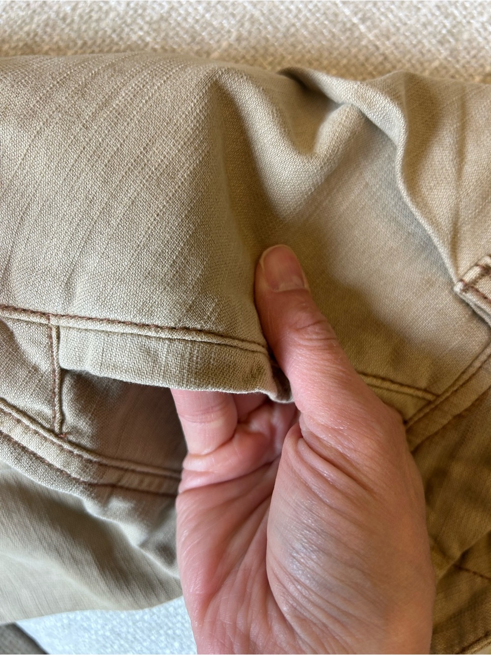 Free People Tan Cargo Pocket Wide-Leg Pants - Picture 7 of 10